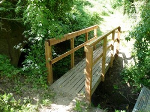 Repair bridge rails by the river for Asenby Parish Council