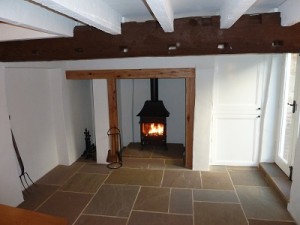 Indian stone laid in barn conversion